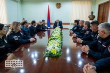 Այսօր Տավուշի մարզպետի աշխատակազմում կայացավ ՀՀ Ոստիկանության օրվան նվիրված հանդիպում
